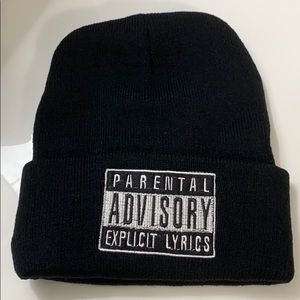 Parental Advisory Knit Beanie